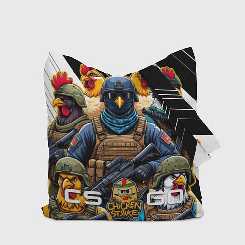 Сумка-шоппер Cs:go куриная команда / 3D-принт – фото 2