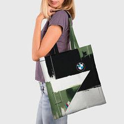 Сумка-шопер BMW логотип, цвет: 3D-принт — фото 2