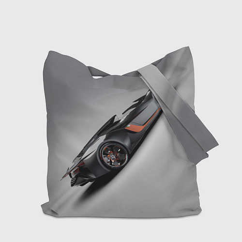Сумка-шоппер Lamborghini - racing car / 3D-принт – фото 2