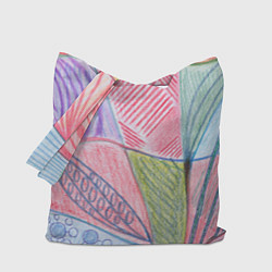 Сумка-шопер Floral motifs in pink, цвет: 3D-принт