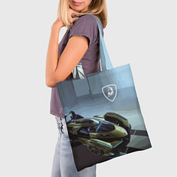 Сумка-шопер Lamborghini - motorsport extreme, цвет: 3D-принт — фото 2