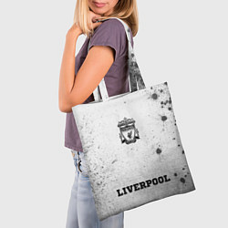 Сумка-шопер Liverpool - white gradient по-центру, цвет: 3D-принт — фото 2