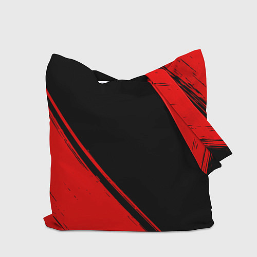 Сумка-шоппер Doom - red gradient вертикально / 3D-принт – фото 2