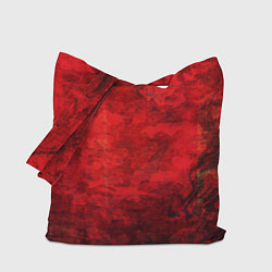 Сумка-шоппер Абстракция - red shabby wall