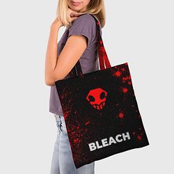 Сумка-шопер Bleach - red gradient по-центру, цвет: 3D-принт — фото 2