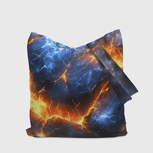 Сумка-шоппер Россия герб и огонь / 3D-принт – фото 2