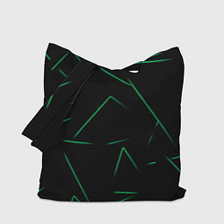 Сумка-шопер Color light green line, цвет: 3D-принт