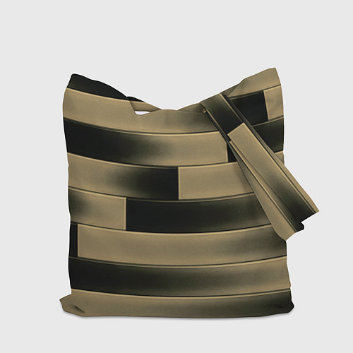 Сумка-шоппер Color yellow square / 3D-принт – фото 2