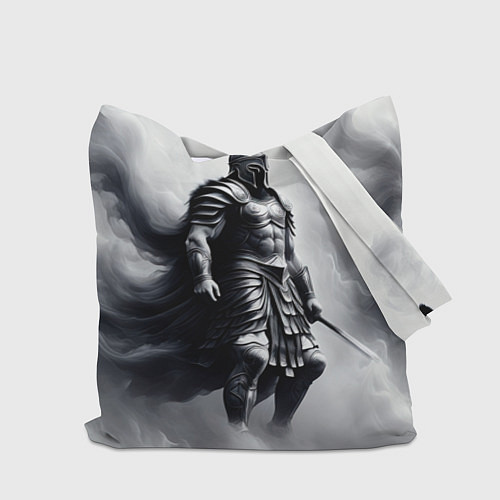 Сумка-шоппер Спартанский воин среди львов / 3D-принт – фото 2