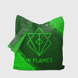 Сумка-шопер In Flames - green gradient, цвет: 3D-принт