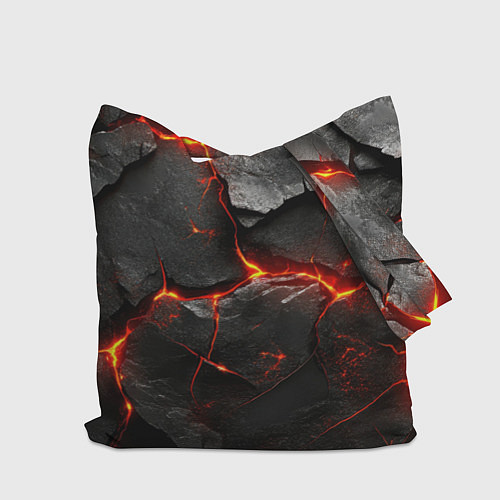 Сумка-шоппер Герб России на фоне объемных плит / 3D-принт – фото 2