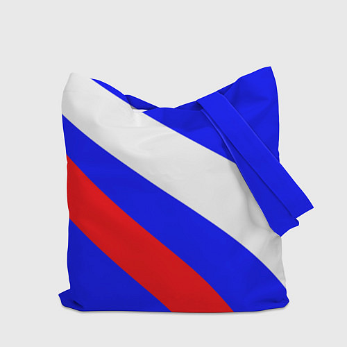 Сумка-шоппер Россия с гербом и цветами флага / 3D-принт – фото 2