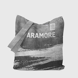 Сумка-шопер Paramore - grey gradient посередине, цвет: 3D-принт