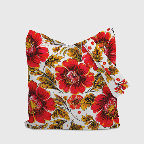 Сумка-шоппер Русская традиционная живопись / 3D-принт – фото 2