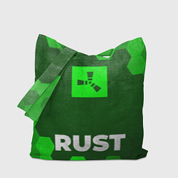 Сумка-шопер Rust - green gradient по-центру, цвет: 3D-принт