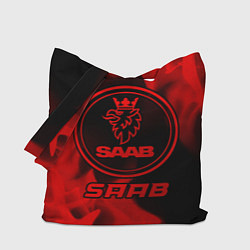 Сумка-шопер Saab - red gradient, цвет: 3D-принт