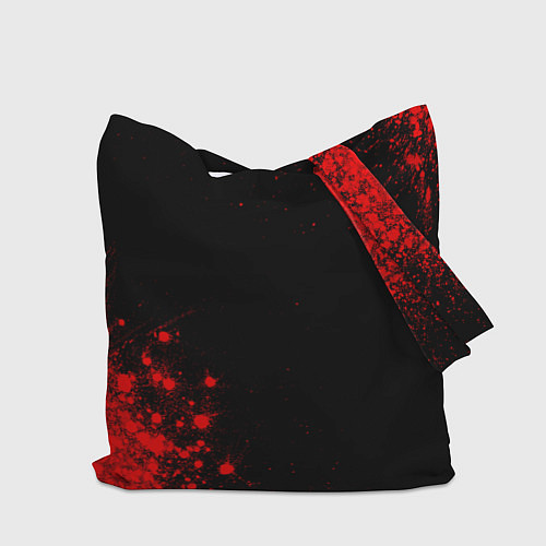 Сумка-шоппер Asking Alexandria - red gradient вертикально / 3D-принт – фото 2