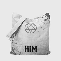 Сумка-шопер HIM - white gradient по-центру, цвет: 3D-принт