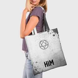 Сумка-шопер HIM - white gradient по-центру, цвет: 3D-принт — фото 2