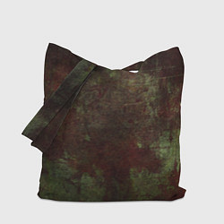 Сумка-шоппер Абстракция - green fabric soaked in red paint