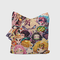 Сумка-шопер Demon Slayer Blade Favorite Food, цвет: 3D-принт