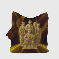 Сумка-шопер ACDC стиль памятника, цвет: 3D-принт