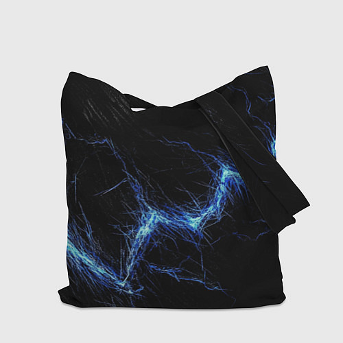 Сумка-шоппер ACDC логотип ледяной с молнией / 3D-принт – фото 2