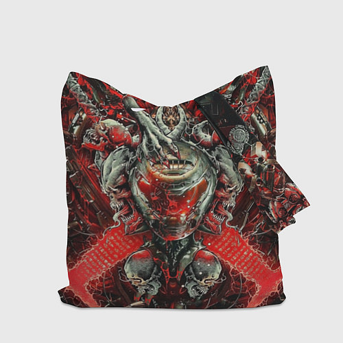 Сумка-шоппер Doom постер к игре / 3D-принт – фото 2