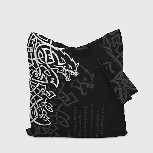 Сумка-шоппер Волки верные спутники Одина / 3D-принт – фото 2