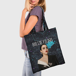 Сумка-шопер Билли Айлиш в деловом костюме, цвет: 3D-принт — фото 2