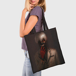 Сумка-шопер Гуль Канеки Кен, цвет: 3D-принт — фото 2