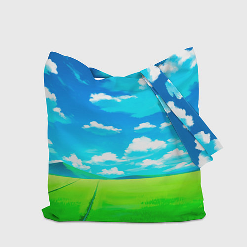 Сумка-шоппер Розовый заяц с мечом из морковки / 3D-принт – фото 2