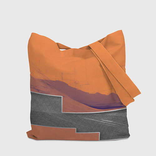 Сумка-шоппер Элитное авто в пустыни / 3D-принт – фото 2