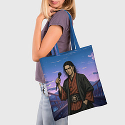 Сумка-шопер Bones в аниме стиле, цвет: 3D-принт — фото 2