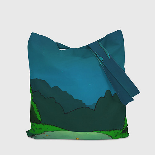 Сумка-шоппер Рик и Барт Симпсон / 3D-принт – фото 2