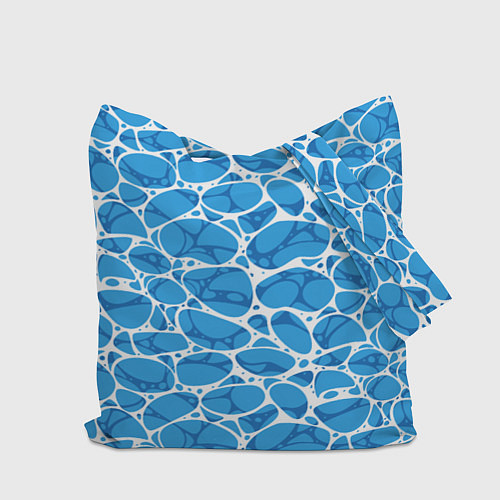 Сумка-шоппер Волновая рябь на поверхности воды паттерн / 3D-принт – фото 2