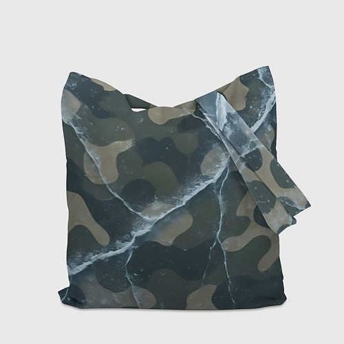 Сумка-шоппер ВМФ волк на камуфляже / 3D-принт – фото 2