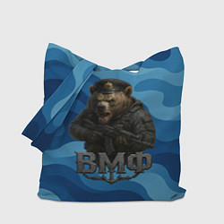 Сумка-шопер ВМФ медведь, цвет: 3D-принт
