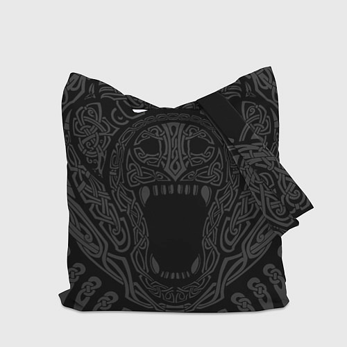 Сумка-шоппер Медведь в кельтских узорах / 3D-принт – фото 2