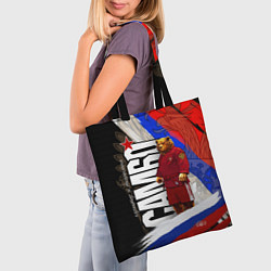 Сумка-шопер Медведь - Россия самбо, цвет: 3D-принт — фото 2
