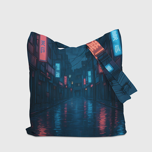 Сумка-шоппер Dandadan Seiko в городе с планшетом / 3D-принт – фото 2