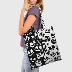 Сумка-шопер Doom x Marshmello pattern, цвет: 3D-принт — фото 2