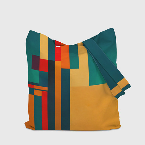 Сумка-шоппер Спорткар ретрофутуризм поп-арт 1970-е / 3D-принт – фото 2