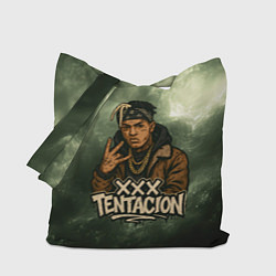 Сумка-шопер XXXTentacion anime, цвет: 3D-принт