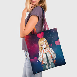 Сумка-шопер Марин Китагава с любовью - Эта фарфоровая кукла вл, цвет: 3D-принт — фото 2