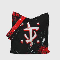 Сумка-шопер Doom краски абстракция, цвет: 3D-принт