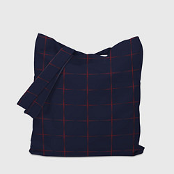 Сумка-шоппер Color dark blue red crosses