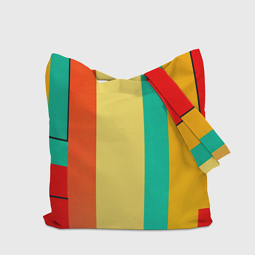 Сумка-шоппер Мужчина с пистолетом поп-арт / 3D-принт – фото 2