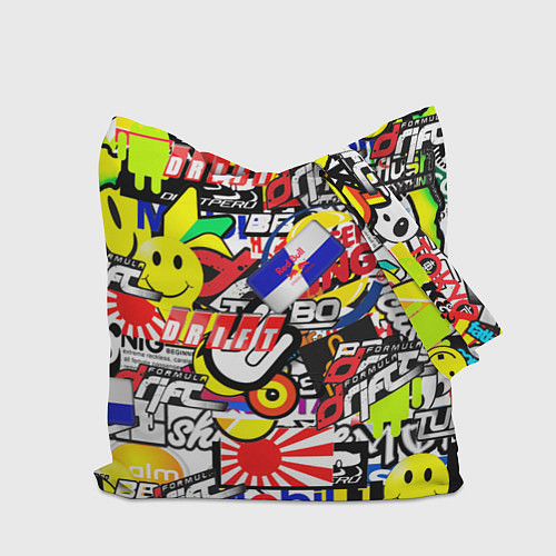 Сумка-шоппер Monster energy брендовый стиль / 3D-принт – фото 2