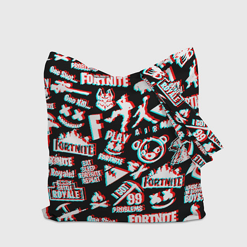 Сумка-шоппер Doom x fortnite glitch / 3D-принт – фото 2